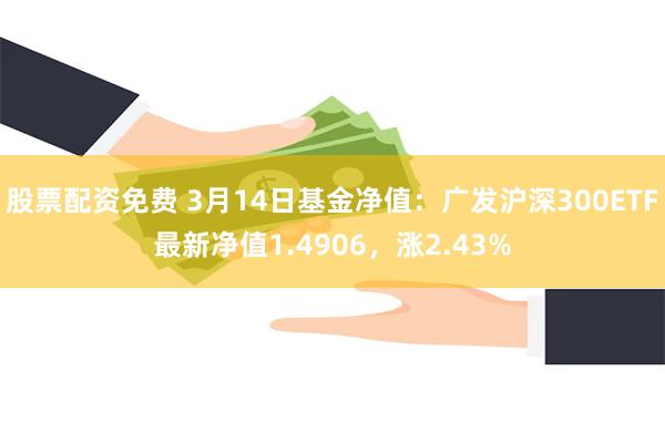 股票配资免费 3月14日基金净值：广发沪深300ETF最新净值1.4906，涨2.43%