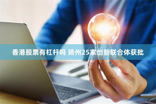香港股票有杠杆吗 扬州25家创新联合体获批